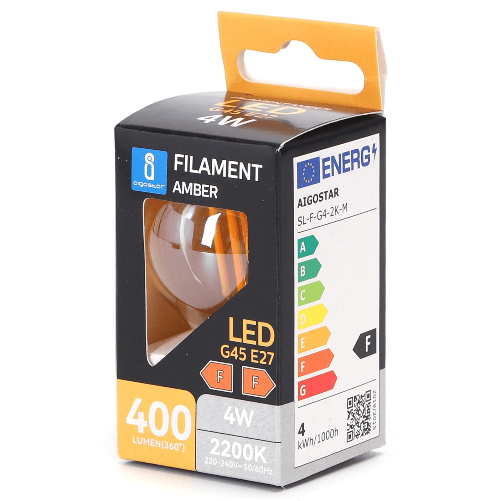 LED filament lamp G45