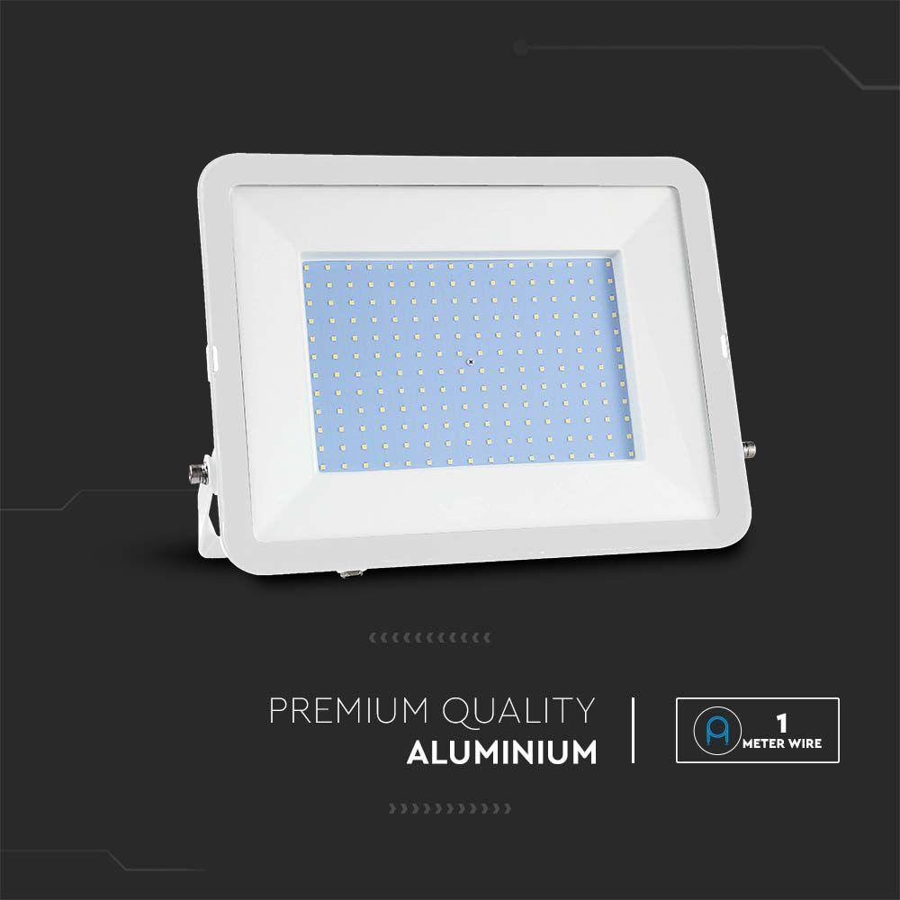 200W Naświetlacz LED SMD, Chip SAMSUNG, Barwa:6500K, Obudowa: Biała, VTAC, SKU 10030