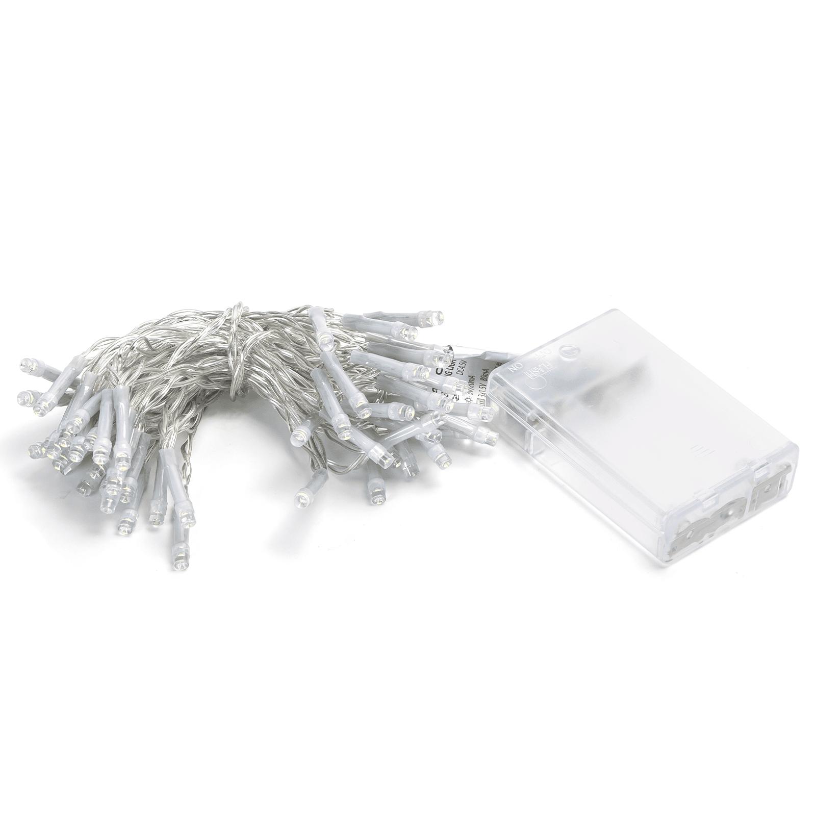 3AA battery flat string lights, white light, 5m(5m,MAX 3.6W)