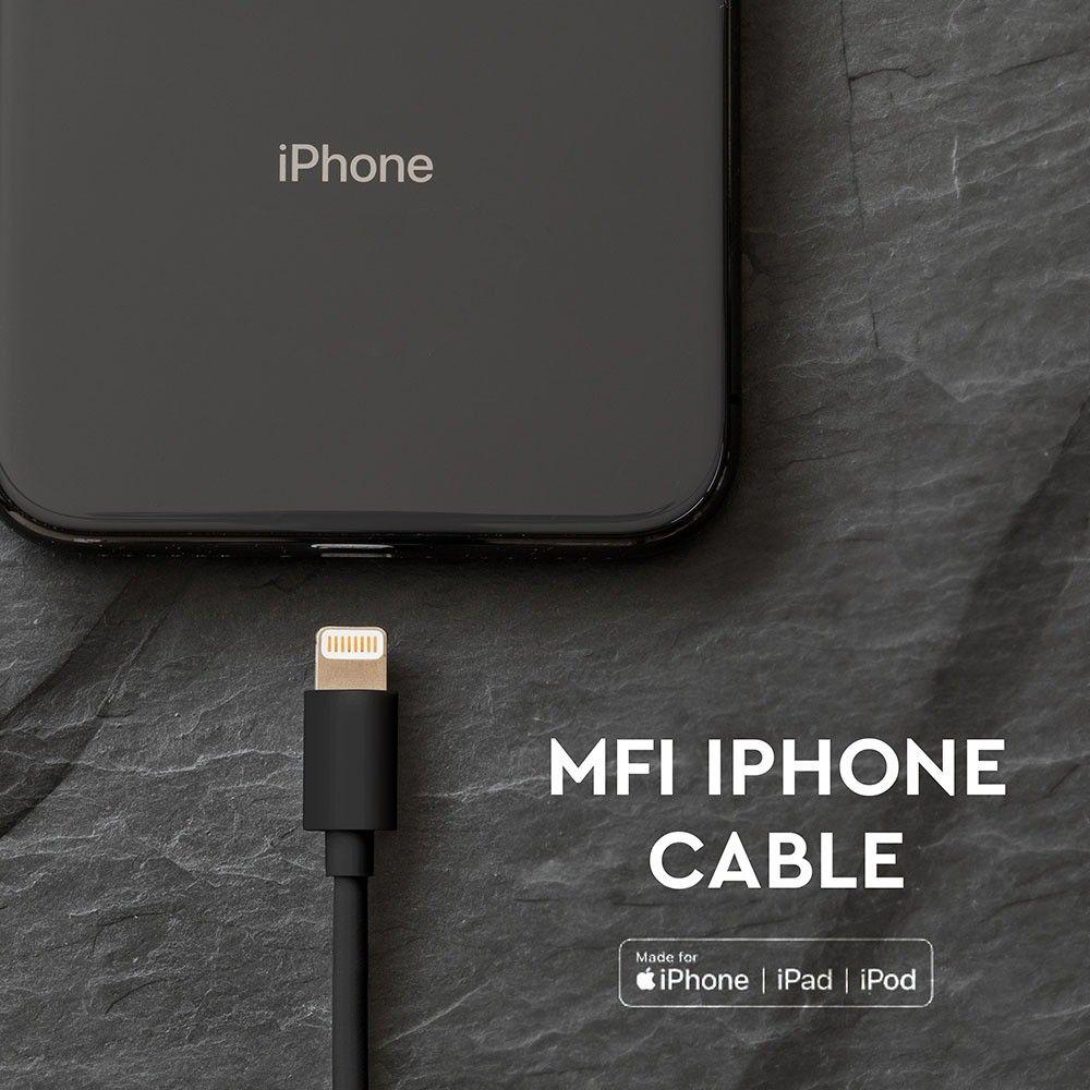 VT-5552 1.5M MFI IPHONE CABLE-BLACK