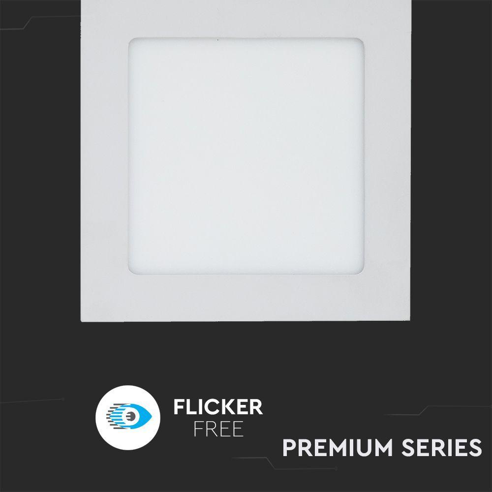 VT-1207 12W LED PREMIUM PANEL 3000K SQUARE