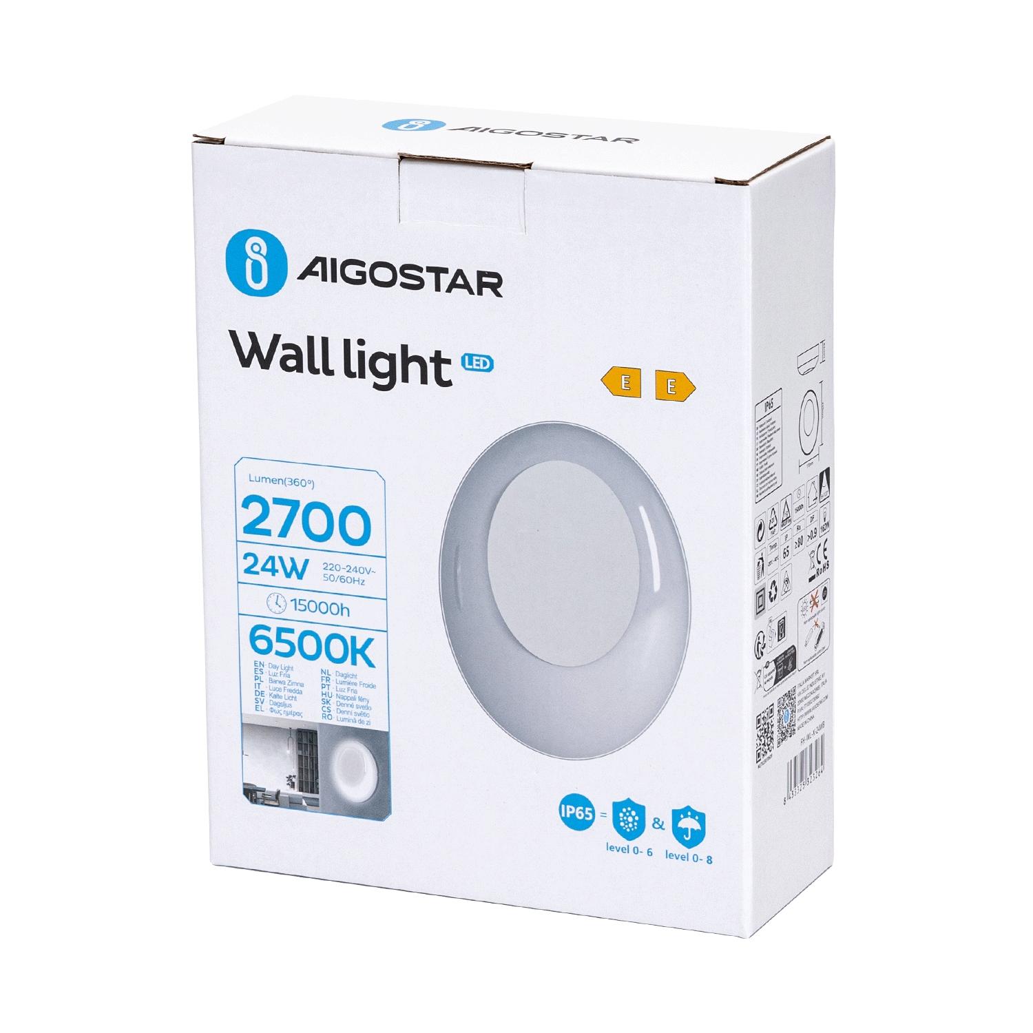 Moisture-proof Wall Light 24W 6500K