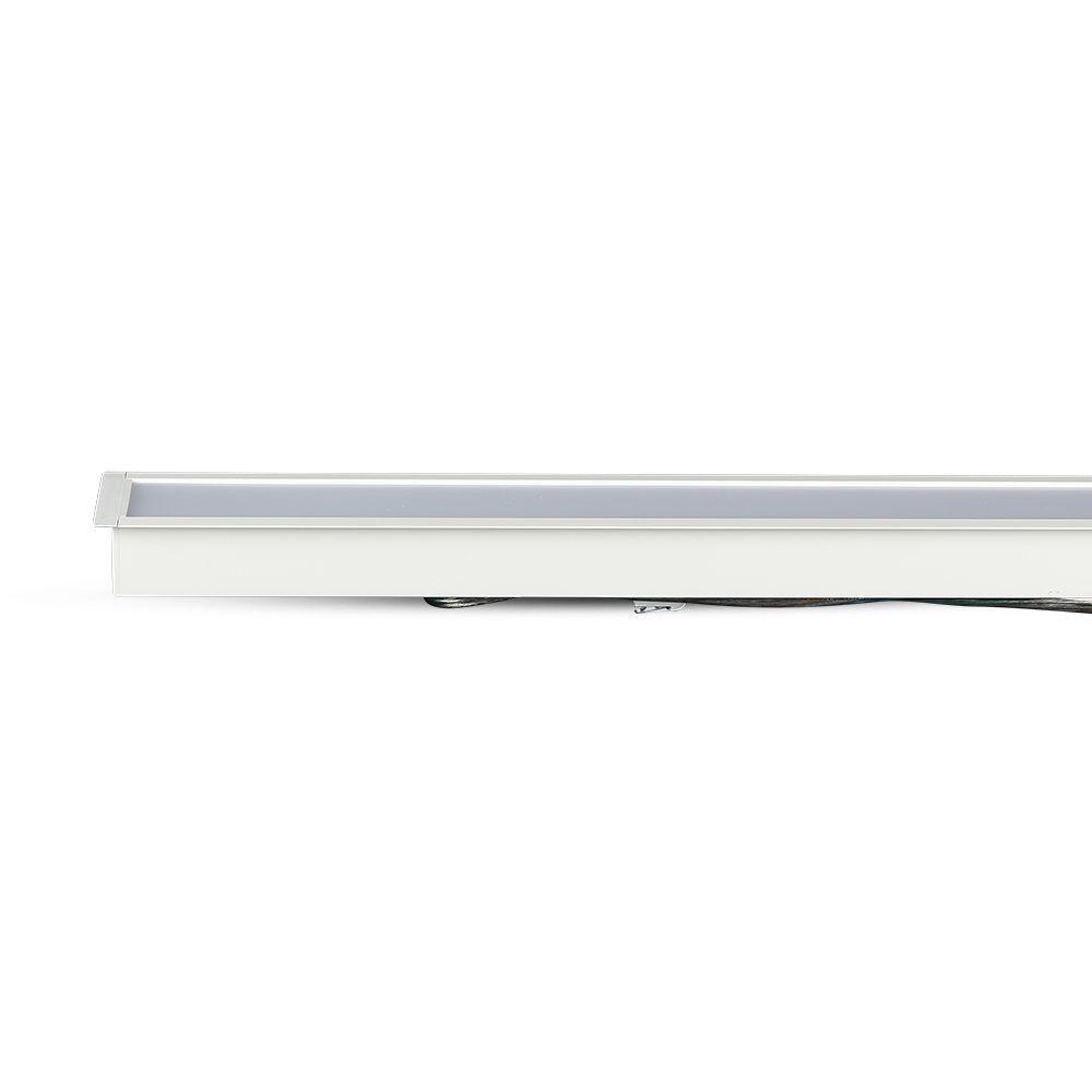 VT-7-41 40W LED LINEAR RECESSED LIGHT SAMSUNG CHIP 4000K 5YRS WTY WHITE BODY