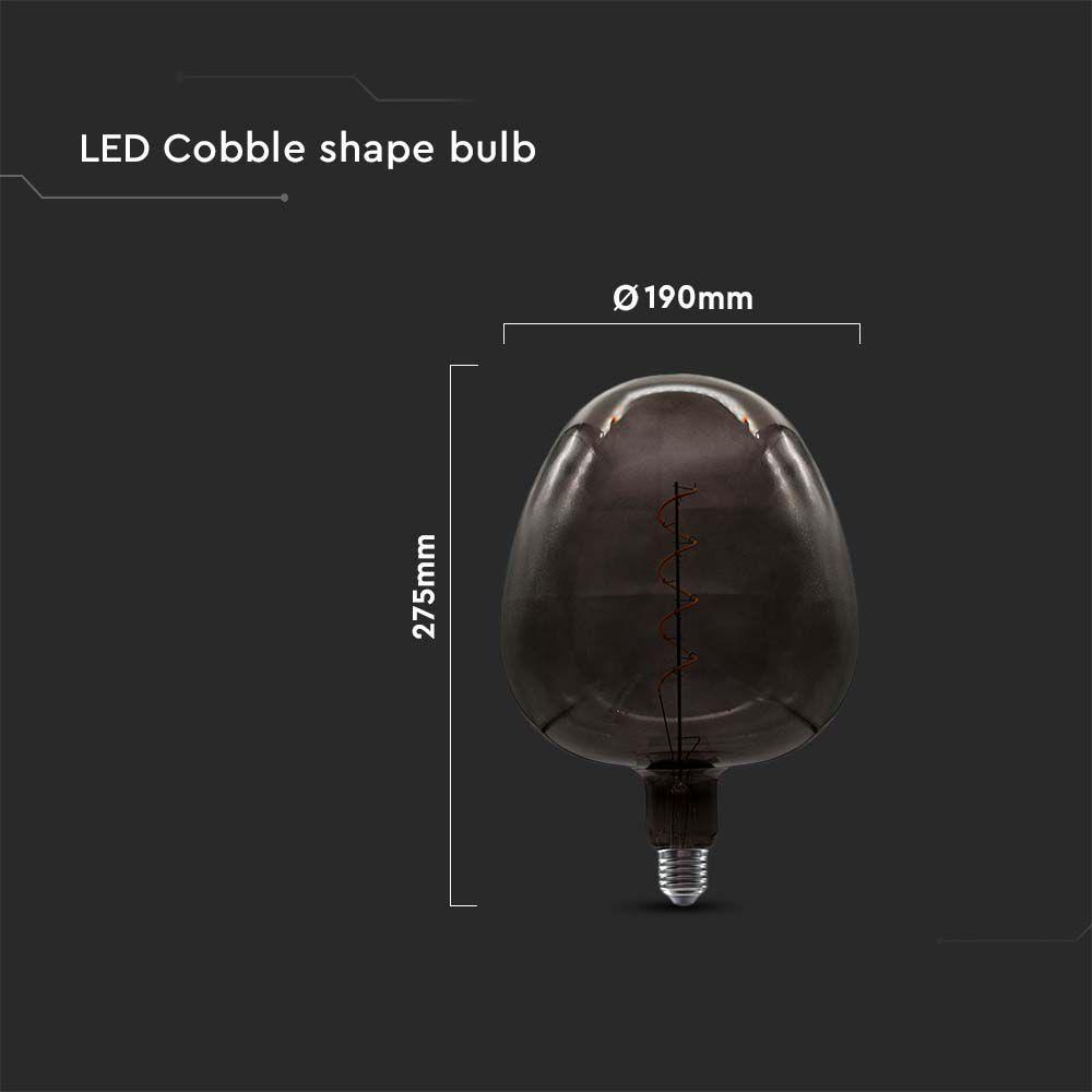 VT-2263 4W FILAMENT APPLE SHAPE BIG BULB BLACK 300Â° 220-240V