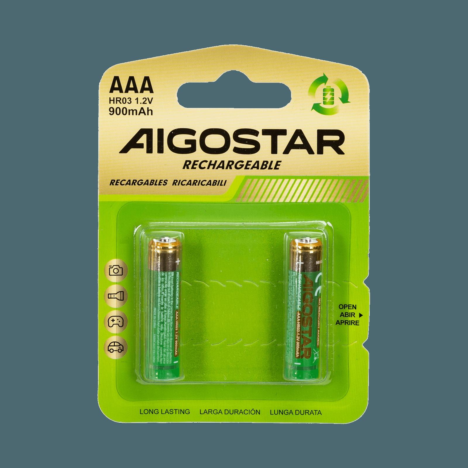 Rechargeable batteries AAA 900mAH 1.2V 2pcs