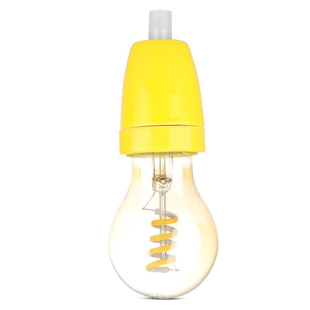 VT-799 PORCELAIN LAMP HOLDER(E27) FITTING-YELLOW