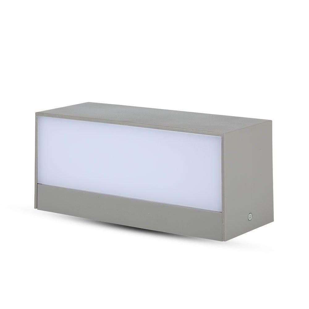 12W Lampa ścienna LED, Kierunek: Góra-Dół, Barwa:6400K, Obudowa: Szara, VTAC, SKU 8244