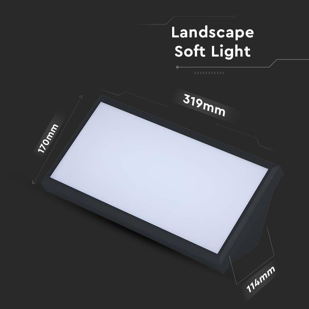 VT-8055 20W LED LANDSCAPE OUTDOOR SOFT LIGHT LARGE 3000K BLACK BODY