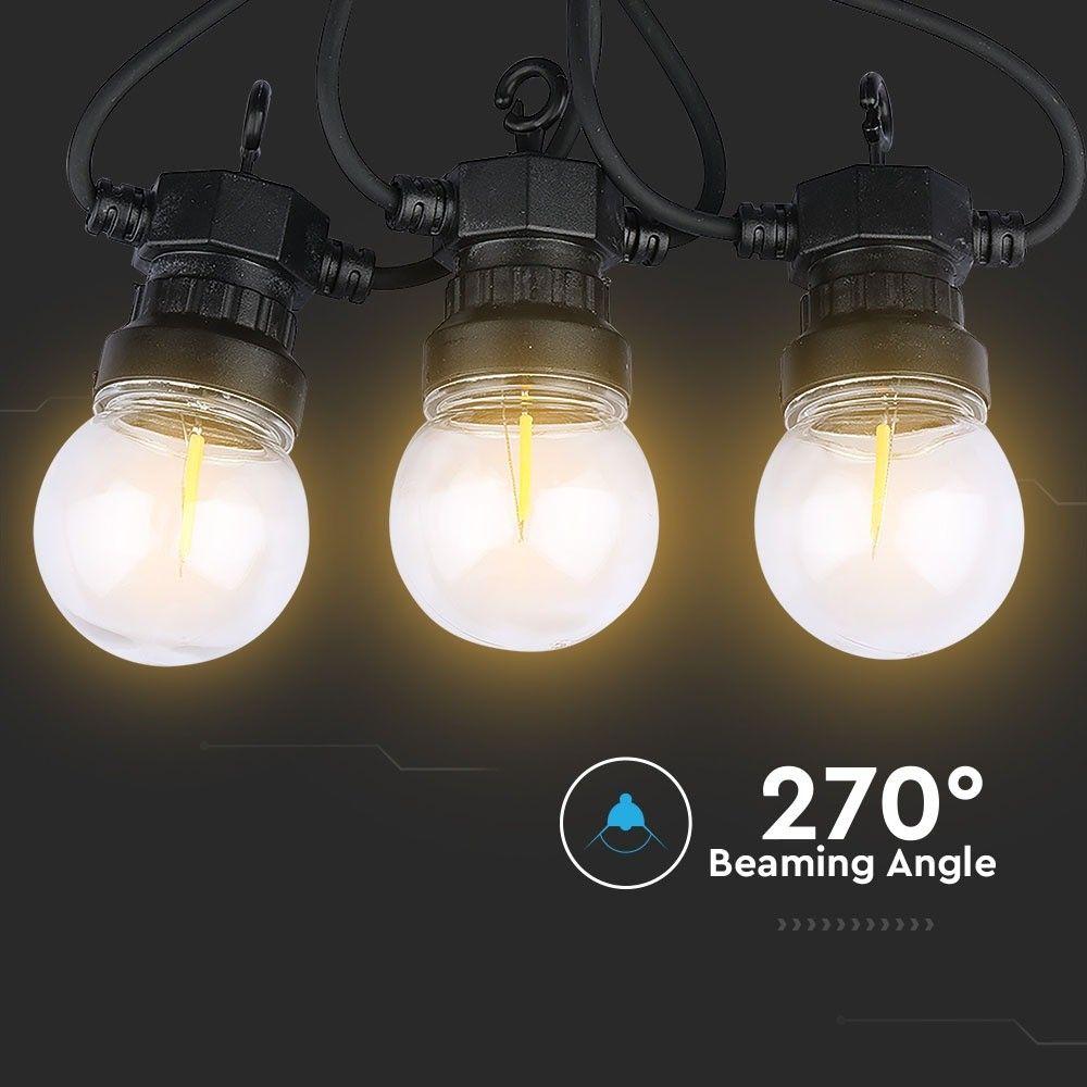 0.4W Girlanda LED, Długość: 5mb, Barwa:3000K, VTAC, SKU 2728