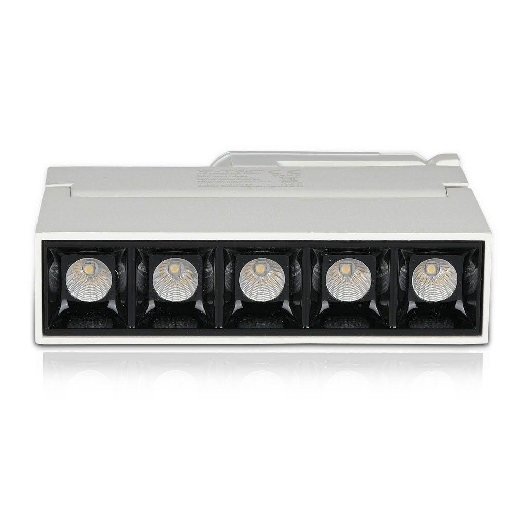 12W Lampa LED liniowa na szynoprzewód MAGNETIC, Chip SAMSUNG, Barwa:4000K, Obudowa: Biała, VTAC, SKU 20004