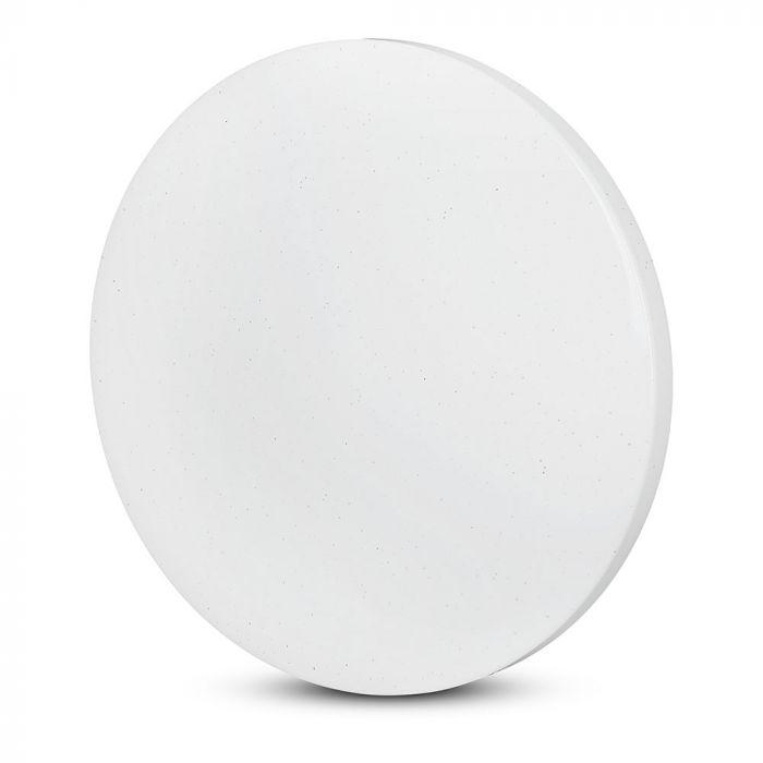 36W Plafon LED DOME, Średnica: 450,  Klosz: Efekt gwiazdek, Barwa:3w1, VTAC, SKU 7608