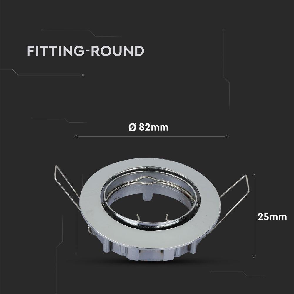 VT-779 GU10 FITTING ROUND CHROME