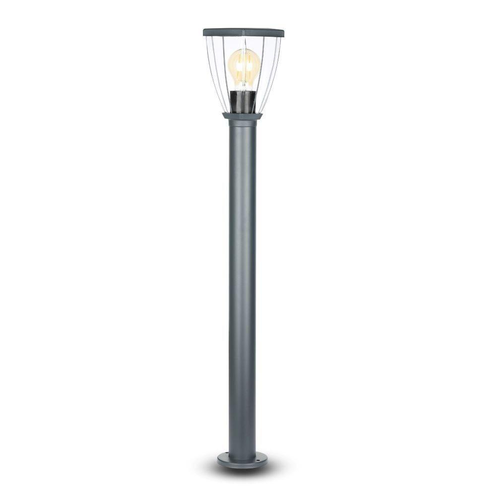 VT-839 E27 BOLLARD LAMP WITH CLEAR COVER-BLACK