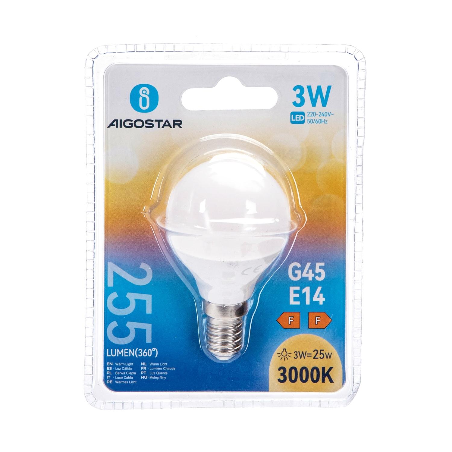 LED E14 3W G45