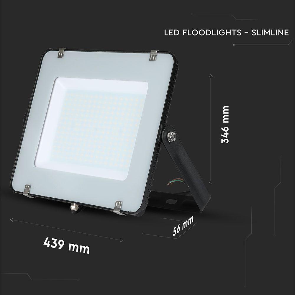 VT-200 200W SMD FLOODLIGHT SAMSUNG CHIP 6400K BLACK BODY