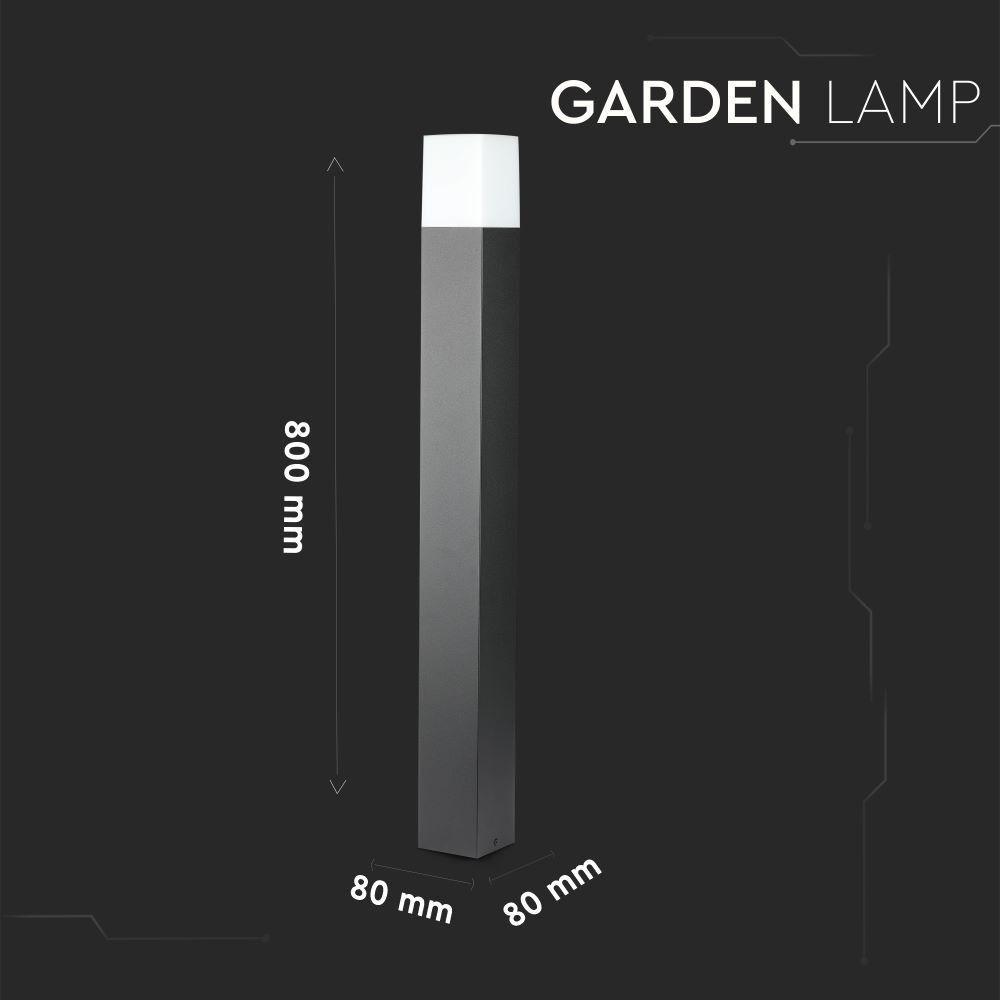 VT-7615 GU10 BOLLARD LAMP,ALUMINIUM BODY -BLACK IP54