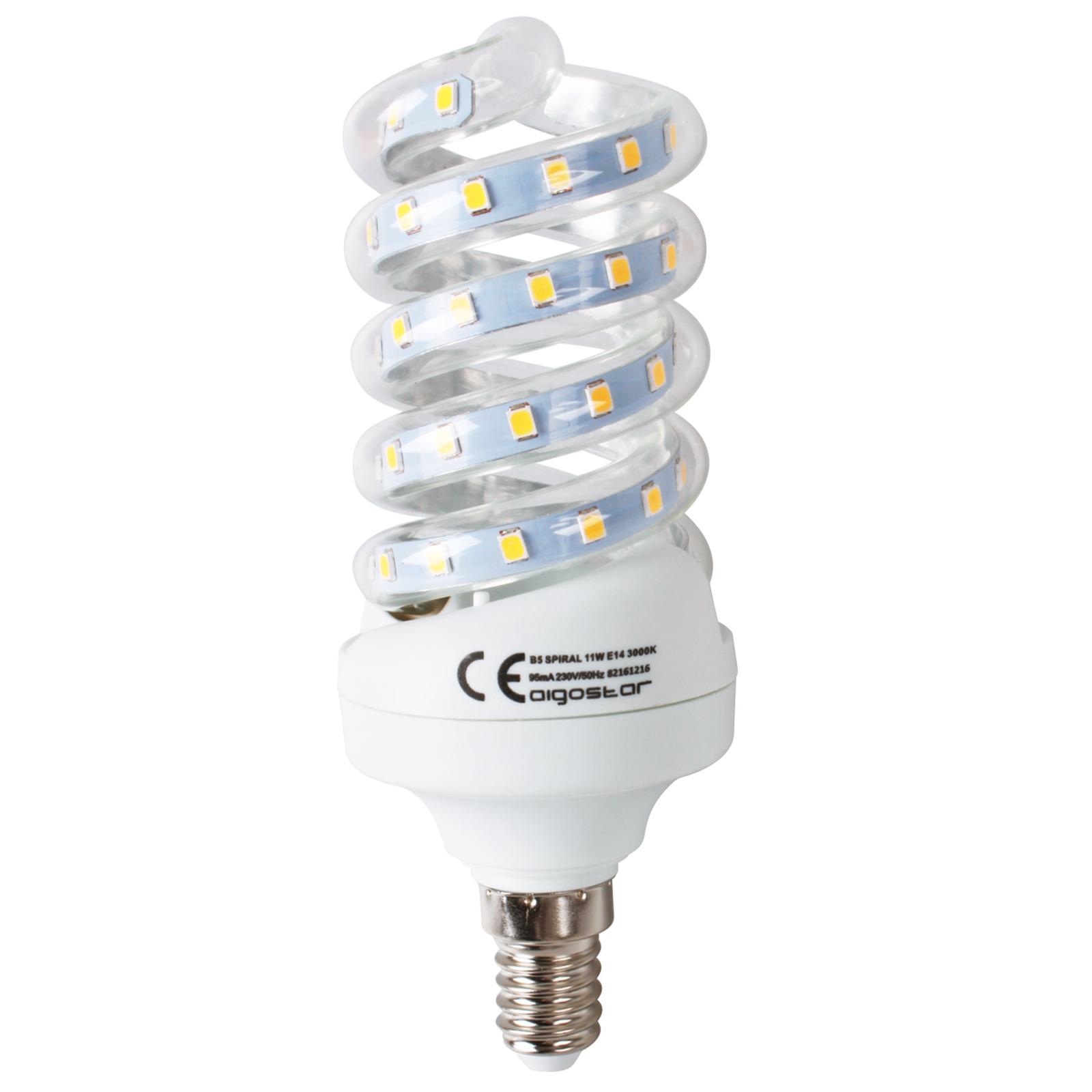 LED E14 11W Spiral tube