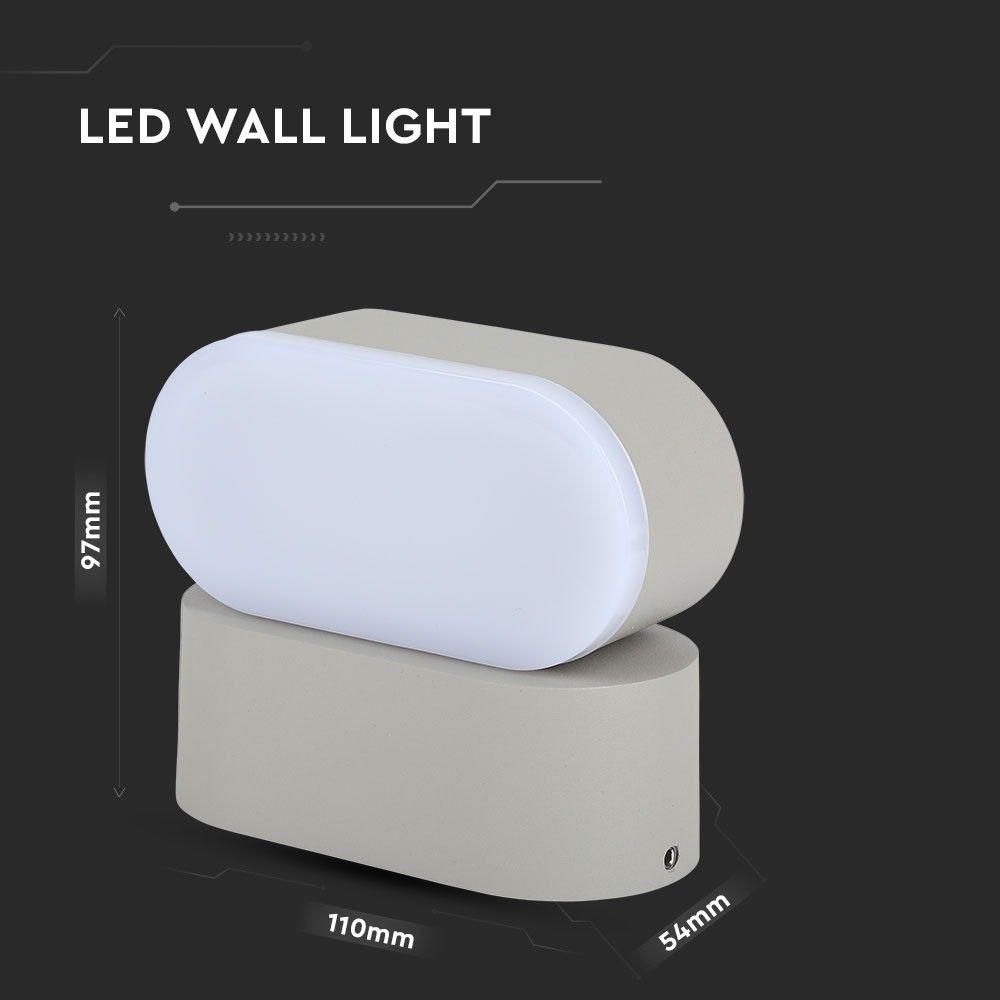 VT-816 6W ROTATABLE LED WALL LIGHT(1 HEAD) 4000K -GREY BODY