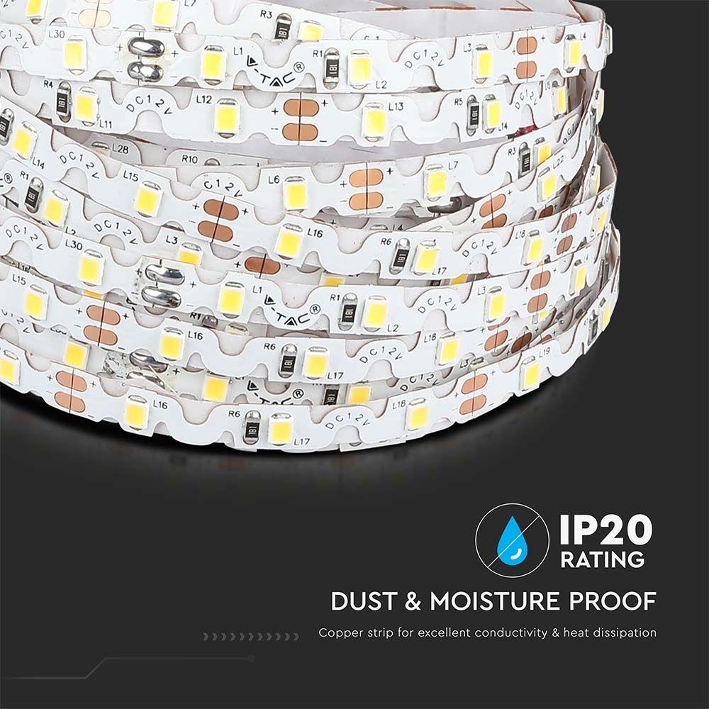 VT-2835 60 5W/M LED STRIP LIGHT S SHAPE 6400K 12V IP20 (5M/ROLL)(PRICE PER M)