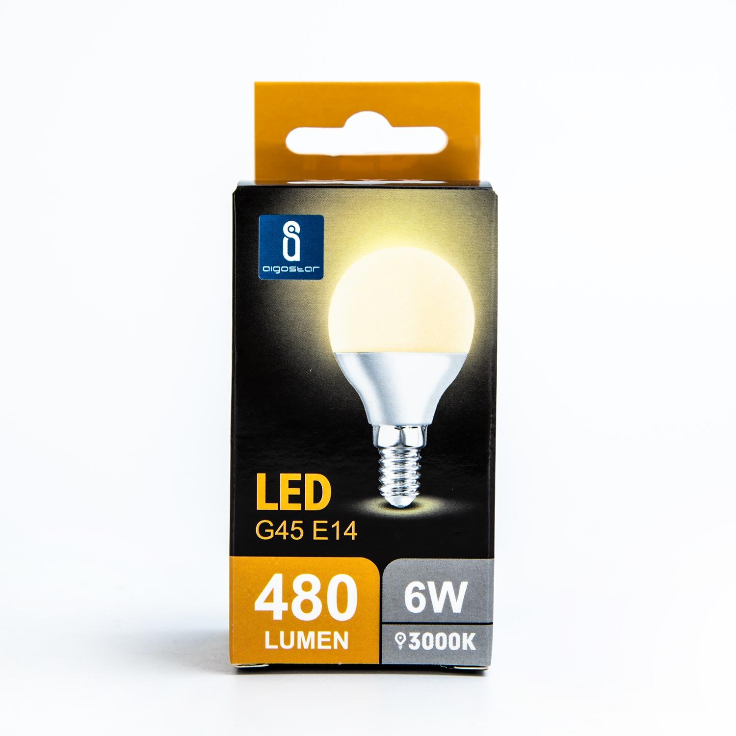 LED G45 E14 6W 3000K (6W,E14,3000K)