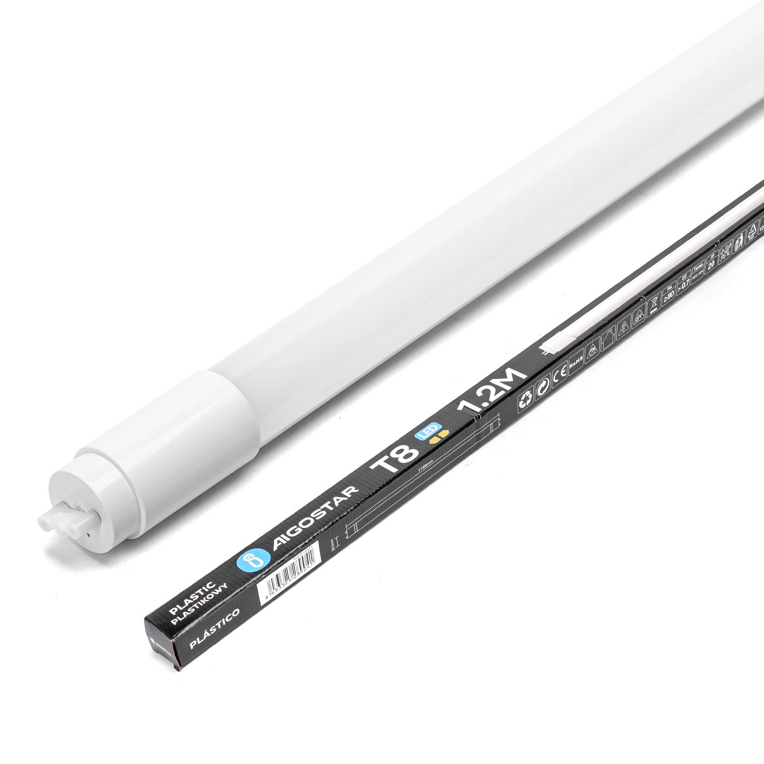 LED Plastic T8 Light Tube 1.2m 18W