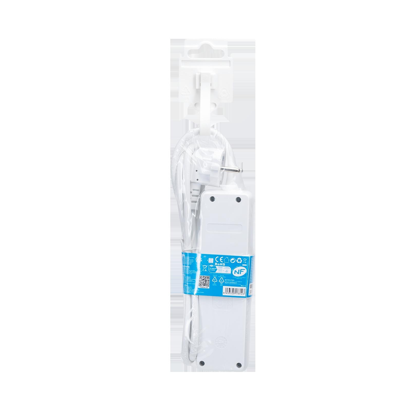 Power strips 3-way 1.5m H05VV-F 3G1.0m㎡ White