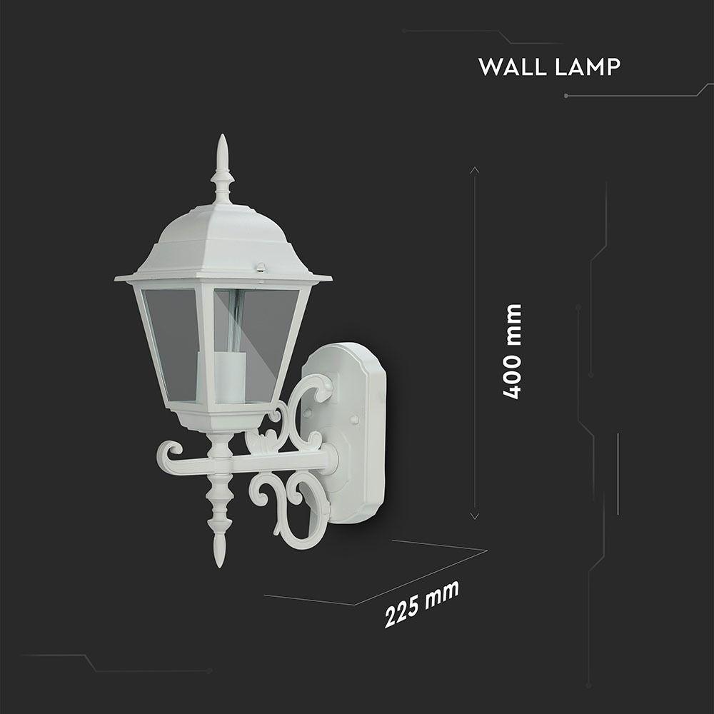 VT-760 E27 WALL LAMP SMALL-MATT WHITE(UP)