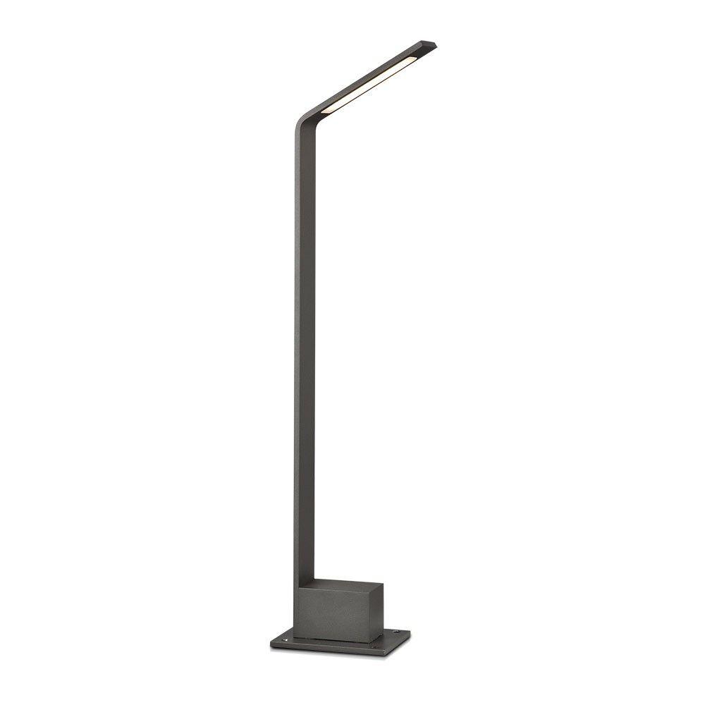 VT-896 7W LED OUTDOOR BOLLARD LAMP 4000K IP65 GREY BODY