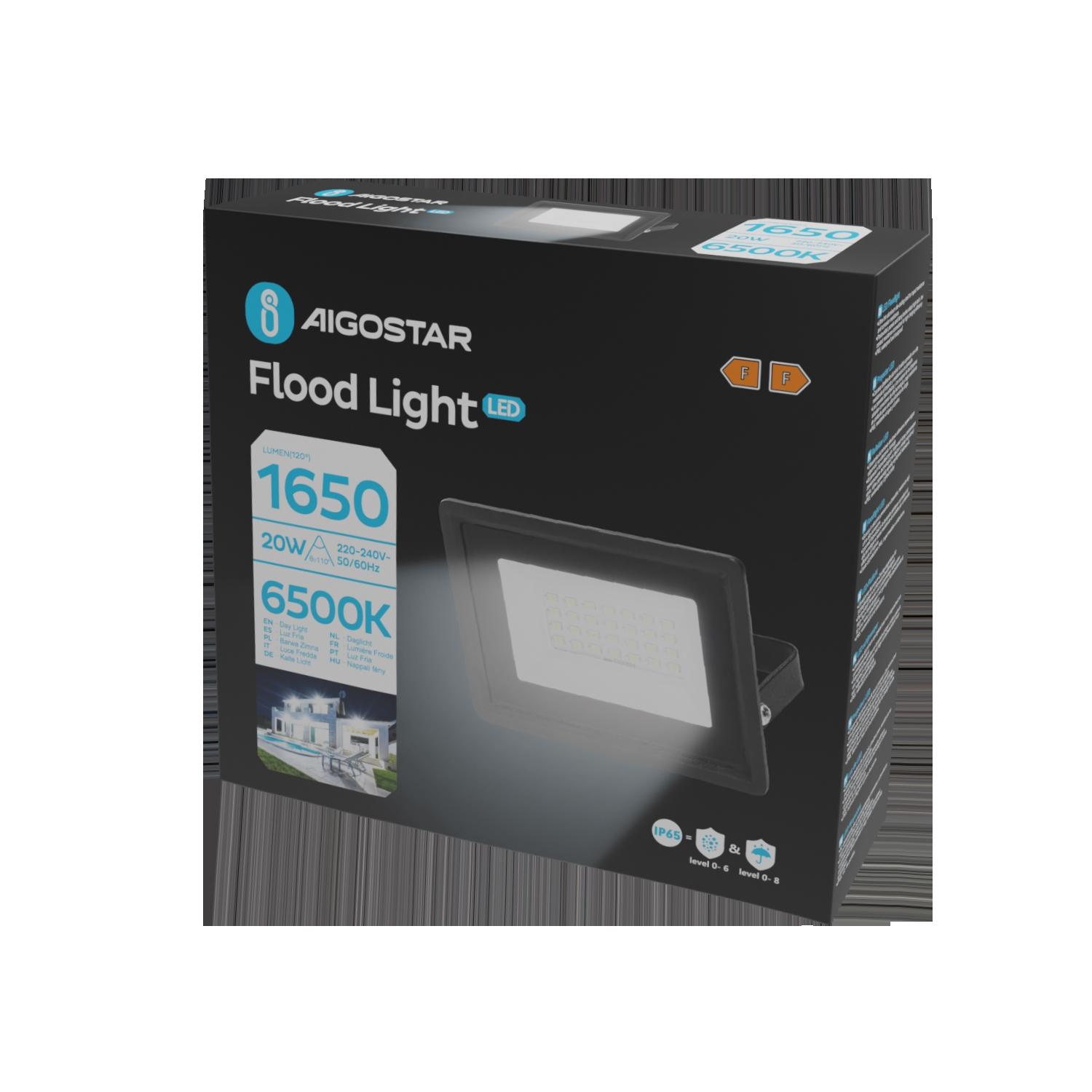 LED Floodlight Black 20W (Die-casting)