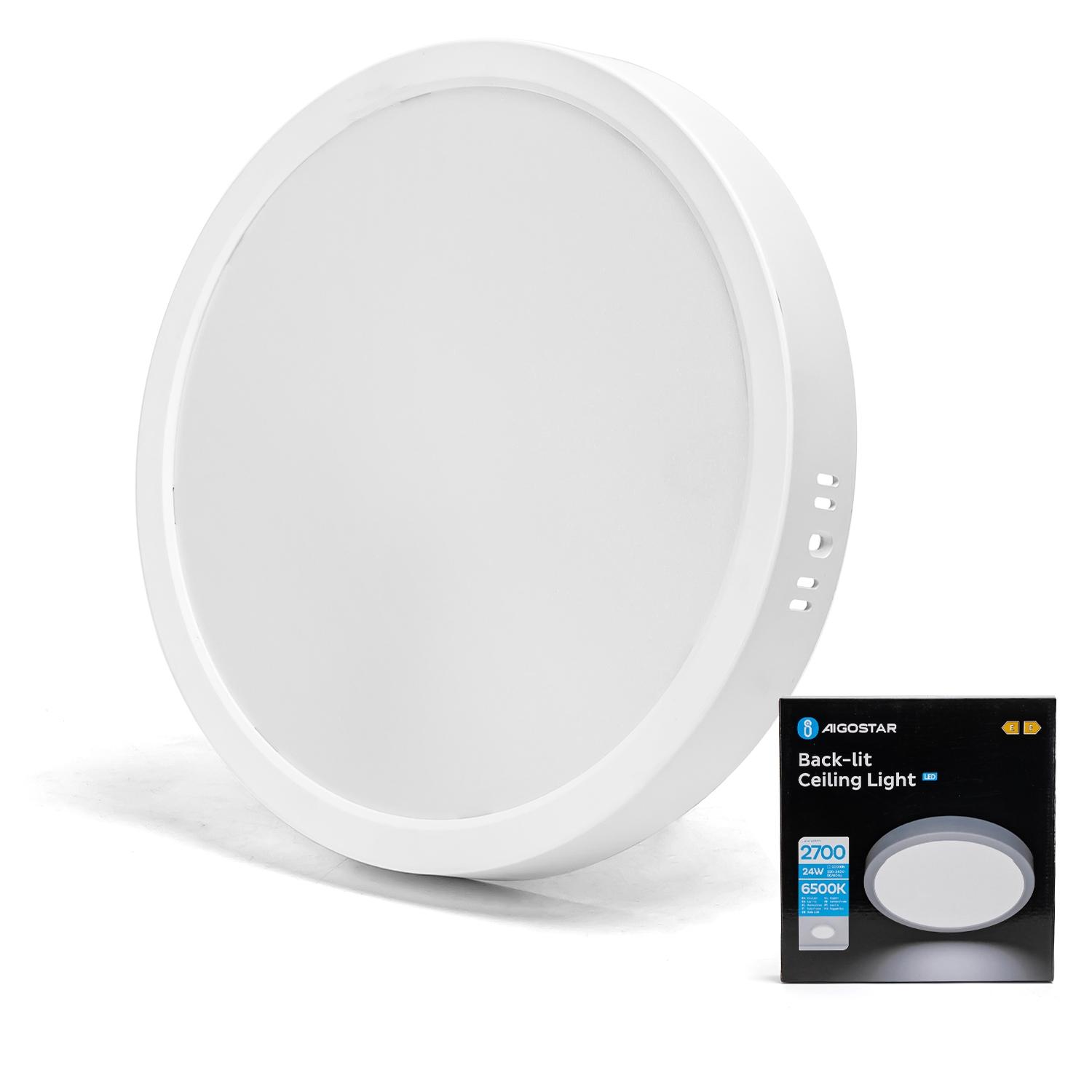 Downlight natynkowy okrągły LED 24W Światło białe