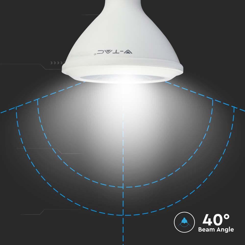 12.8W PAR 38 Żarówka LED, Chip SAMSUNG, Barwa:3000K, Trzonek:E27, VTAC, SKU 21150