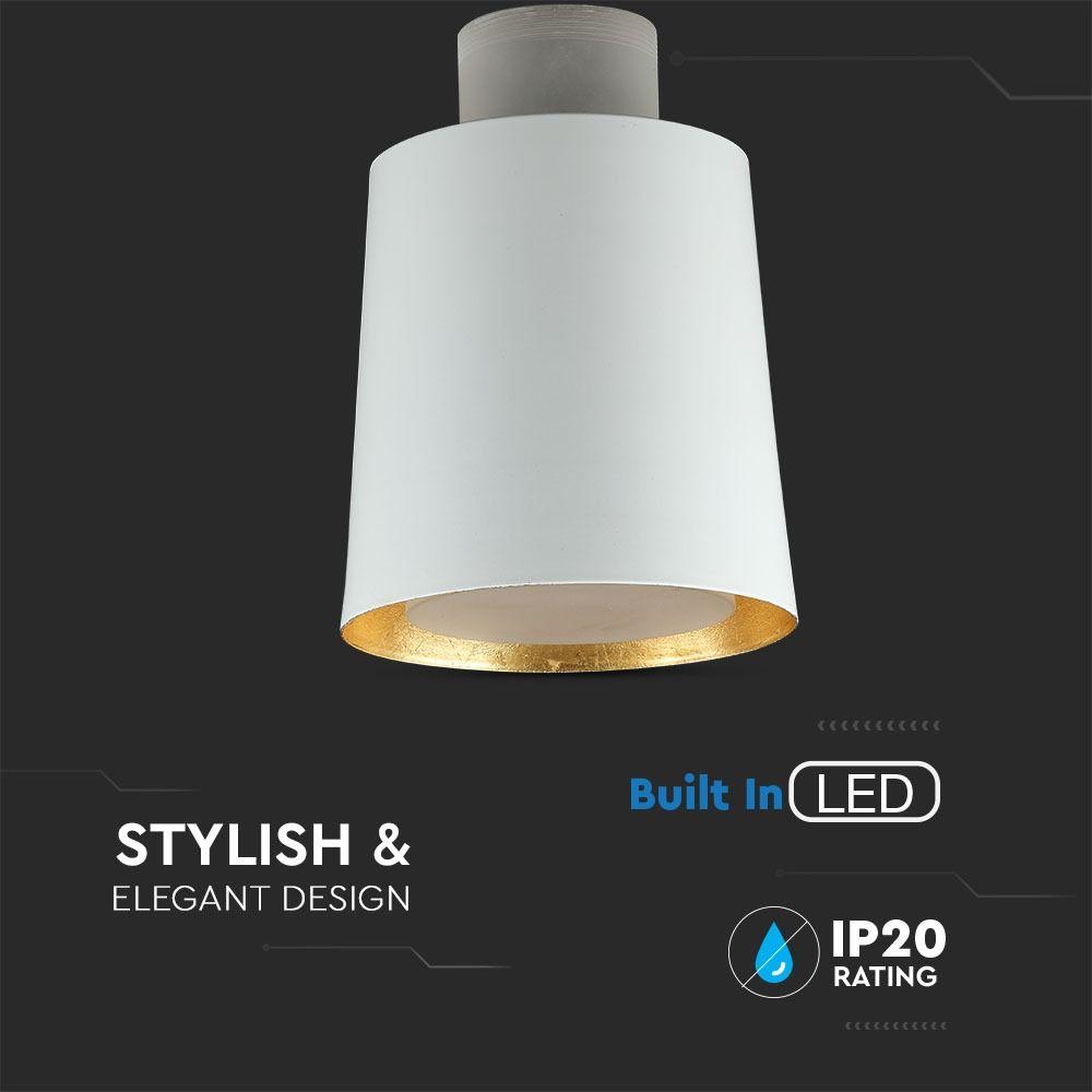 VT-7333 7W LED PENDANT LIGHT(ACRYLIC) -WHITE LAMPSHADE 4000K