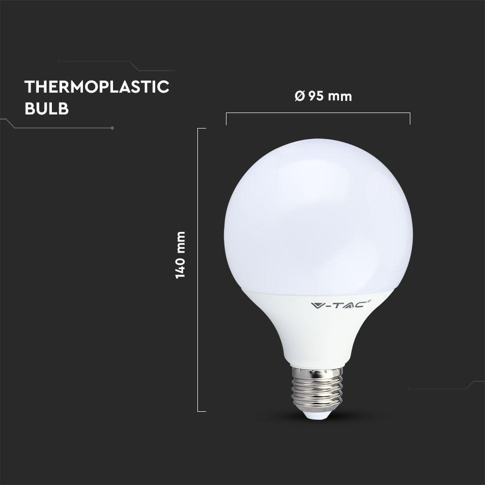 VT-1893 10W G95 THERMAL PLASTIC LED BULB 3000K E27