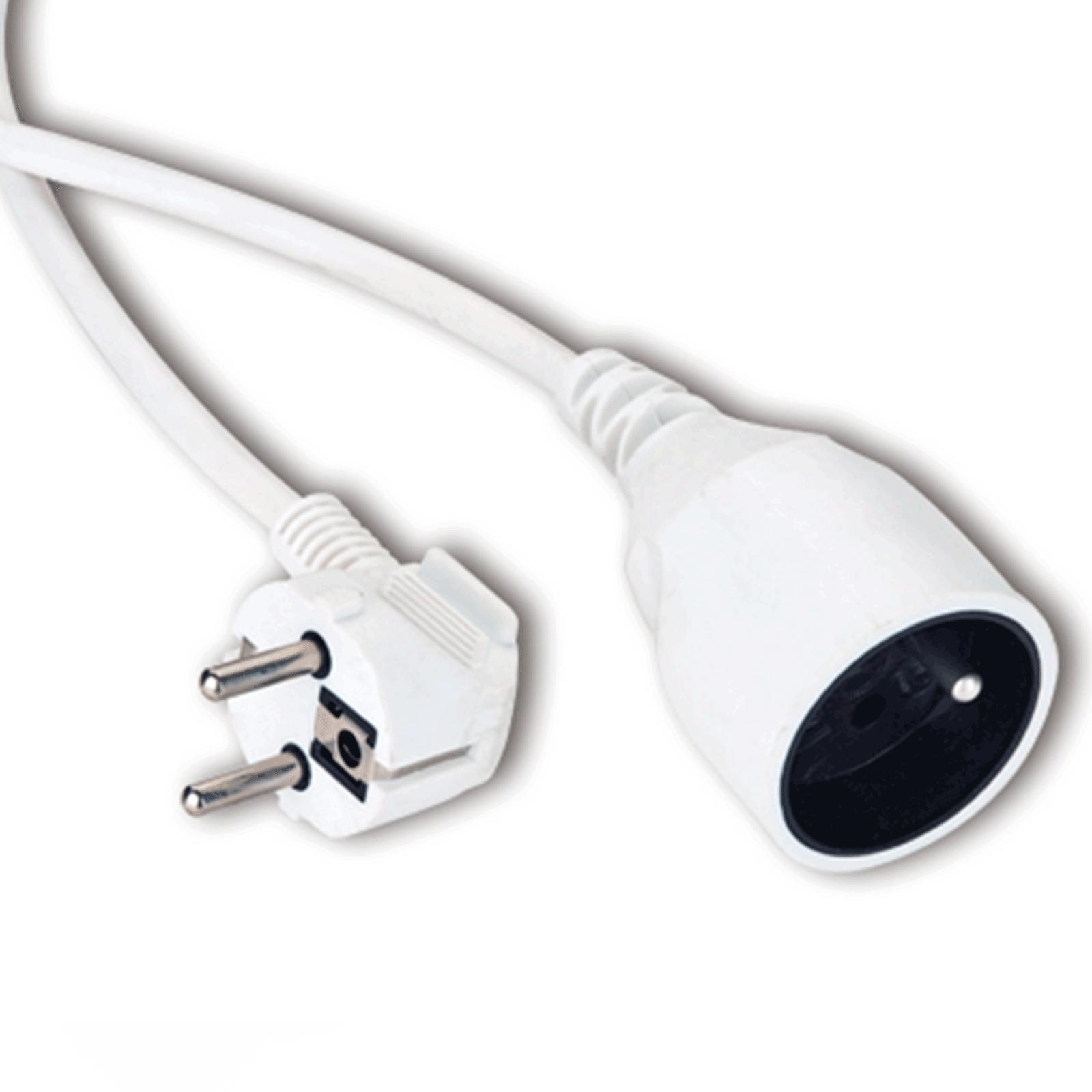 Extension Cords H05VV-F 3G1.0m㎡ 5m White