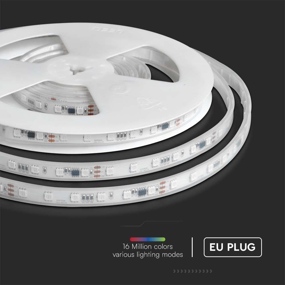 VT-5050 60 LED MAGIC STRIP RGB IP65 24V - SET