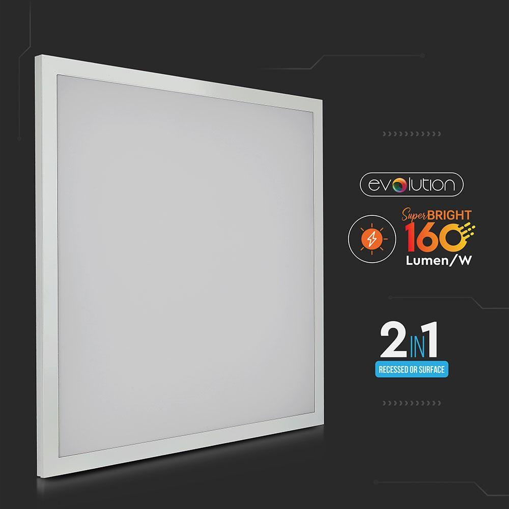 25W Panel LED 600x600mm, Zasilacz wbudowany, Barwa:6400K, Skuteczność 160lm/W, VTAC, SKU 6602