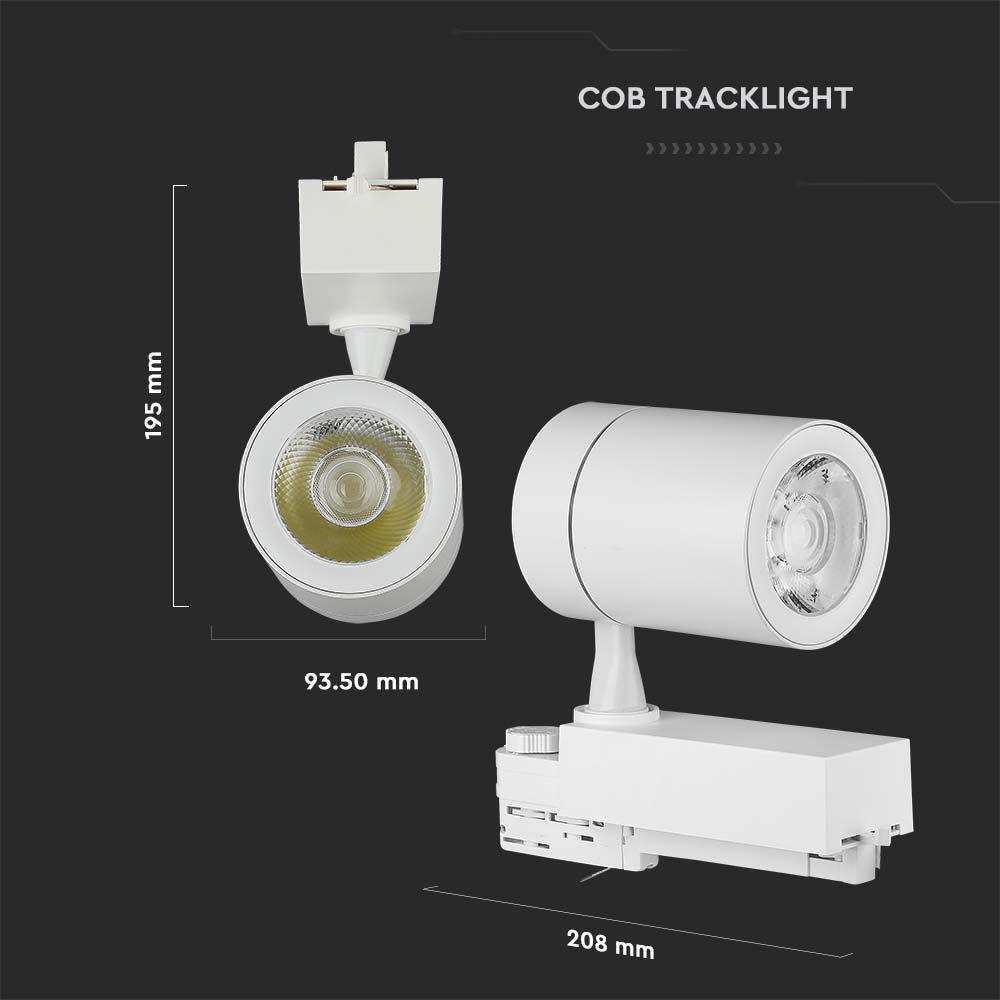 VT-4536 35W LED TRACKLIGHT 4000K WHITE BODY