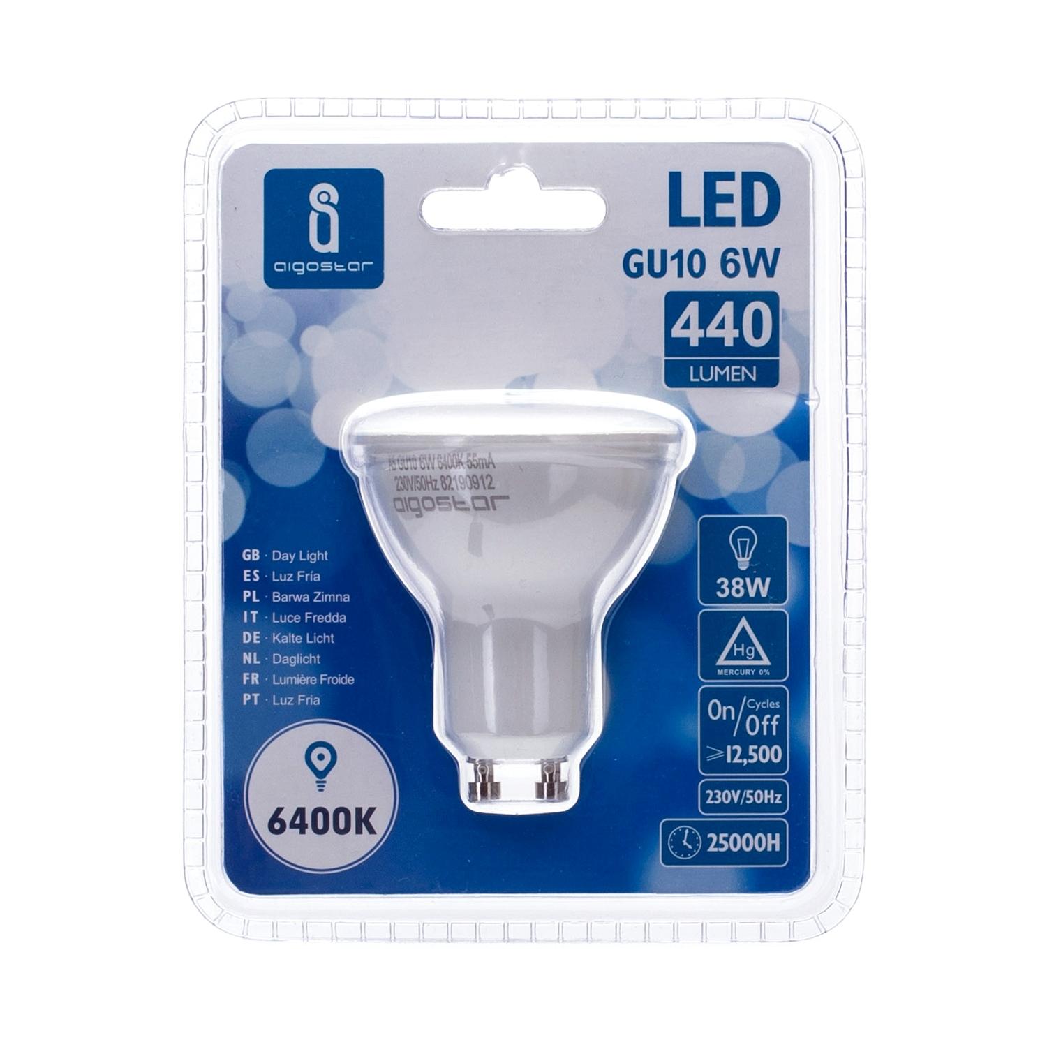 LED GU10 6W