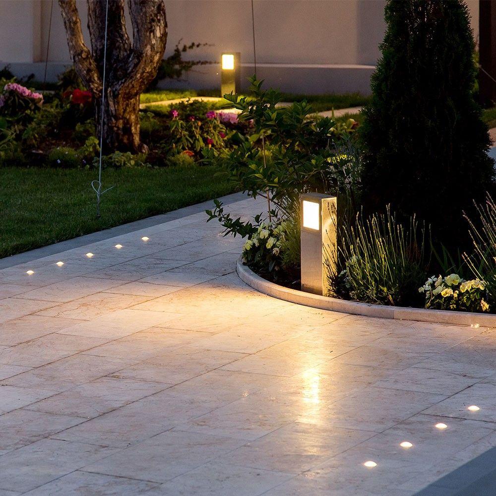 VT-898 12W LED CONCRETE LAWN LAMP 3000K-LIGHT GREY IP65