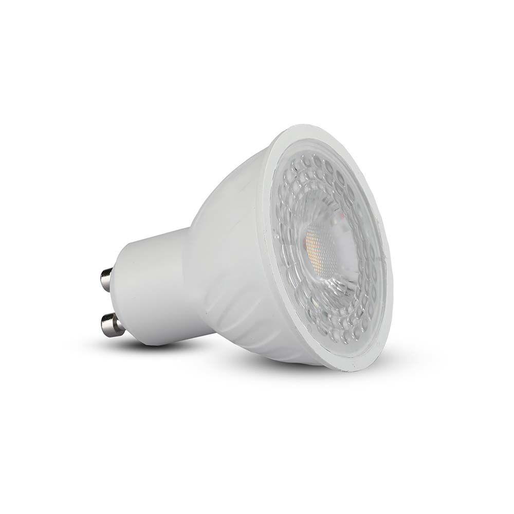 6W GU10 Żarówka LED, Chip SAMSUNG, Barwa:3000K, Kąt 38', Ściemniana, Trzonek:GU10, VTAC, SKU 21195