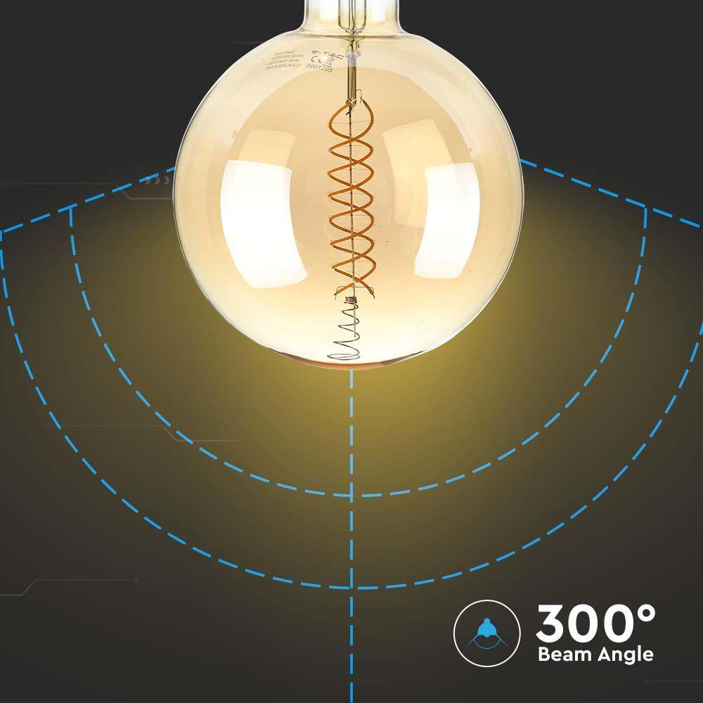 VT-2158D 8W G200 LED FILAMENT BULB 1800K E27 DIMMABLE