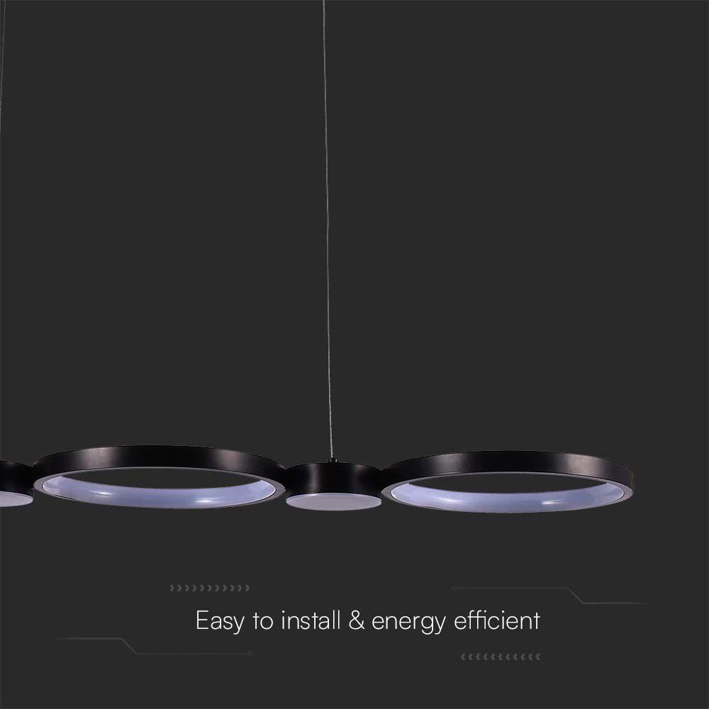 VT-7820 38W LED HANGING LAMP (95x100CM) 4000K BLACK BODY