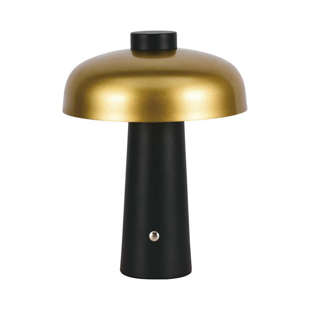 VT-1050 LED TABLE LAMP-1800mAH BATTERY D:300x390 3IN1 GOLD+BLACK BODY