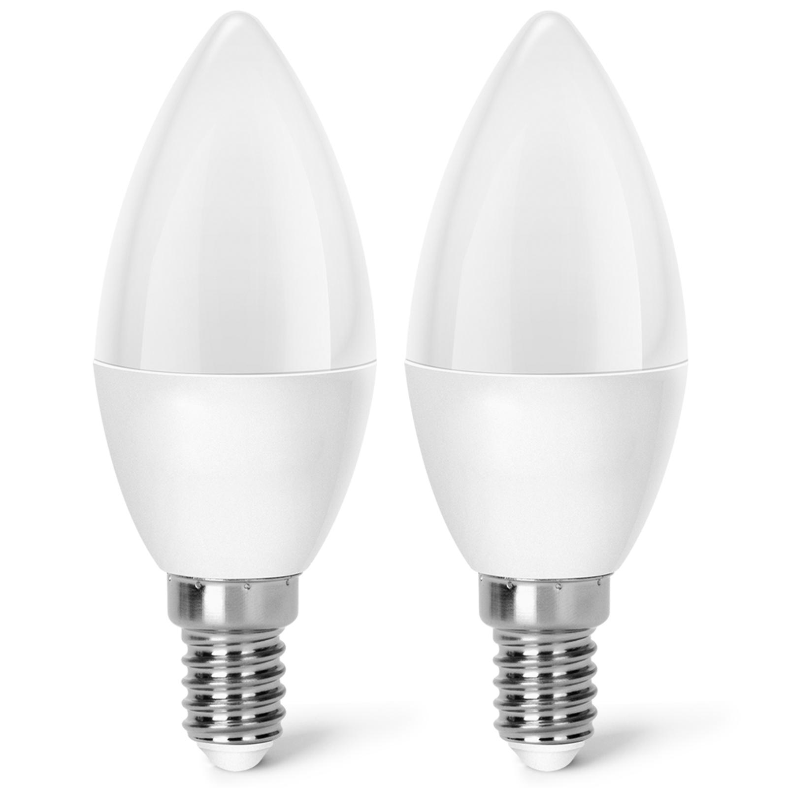 LED E14 4.9W C37 2pcs