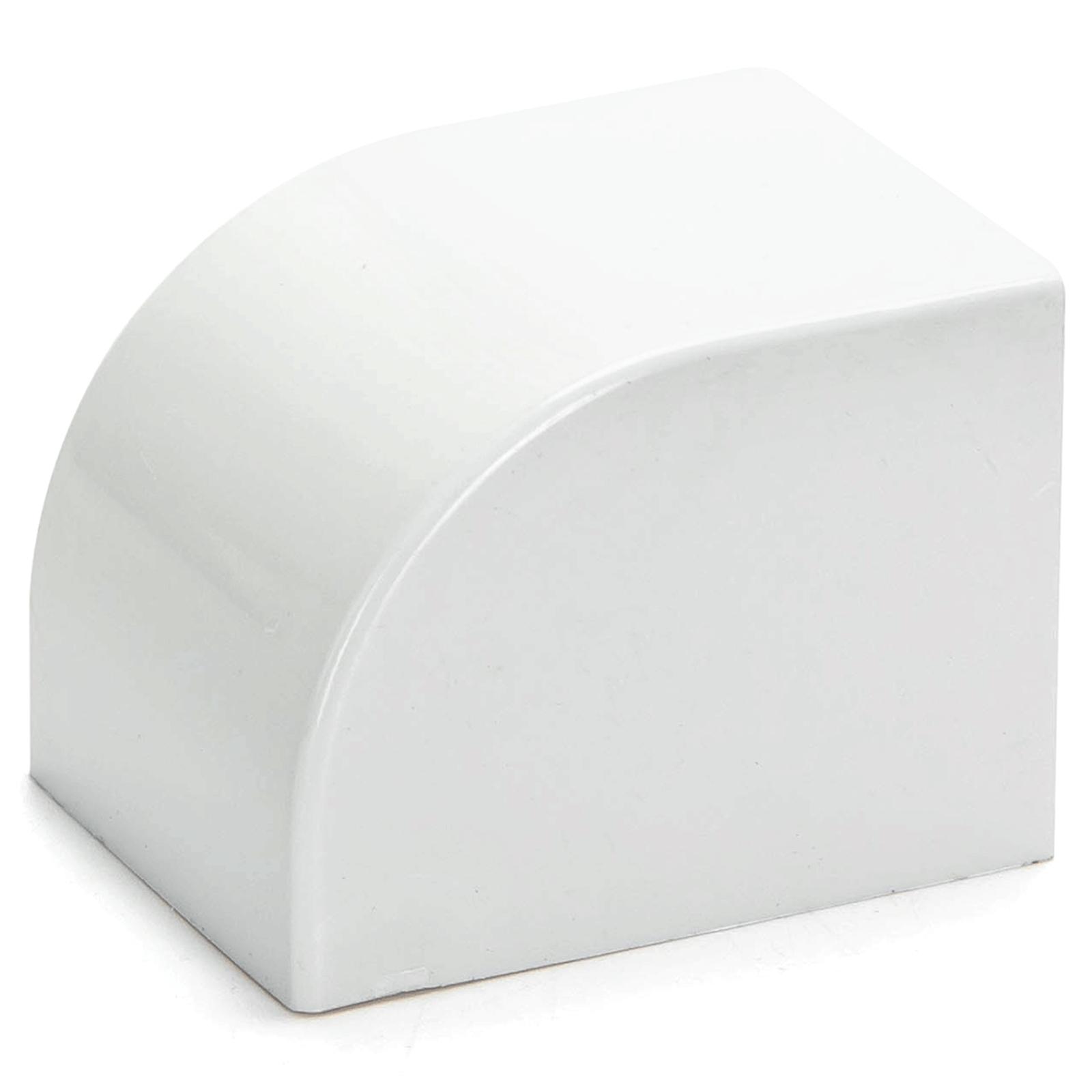 PVC Square Trunking End Cap White 40*40mm 4pcs