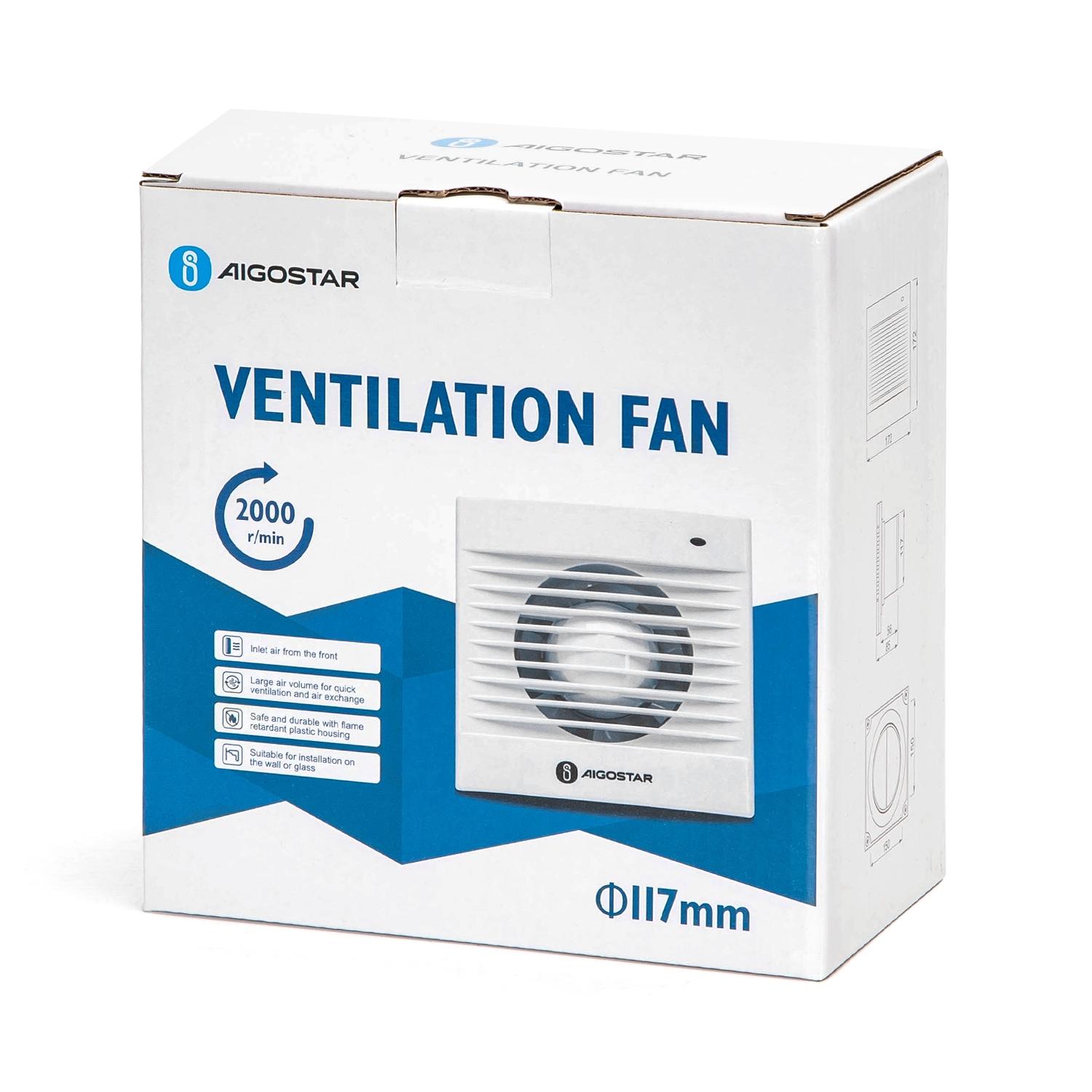 Ventilation fan 14W 5 inch White