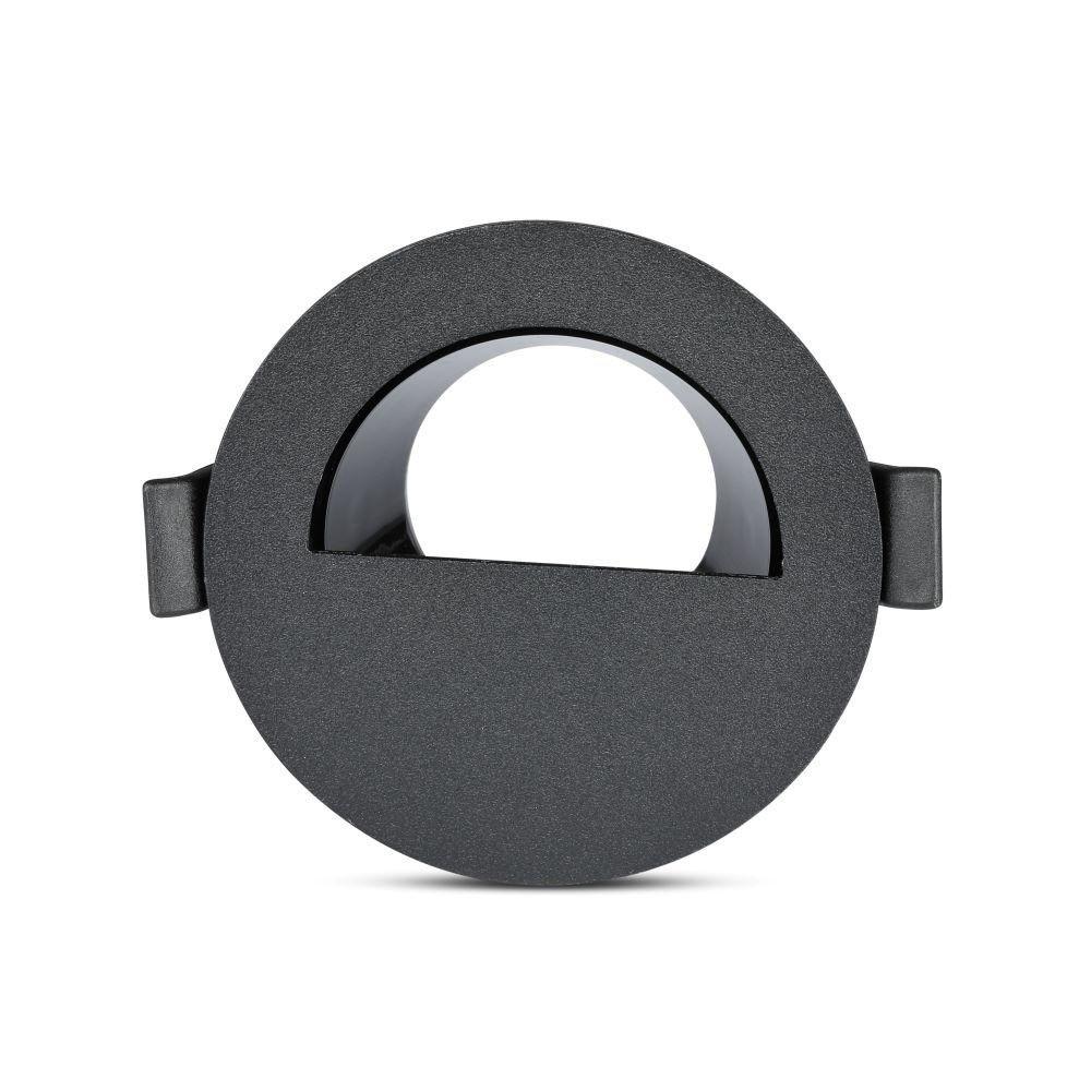 VT-884 GU10 FITTING HALF CIRCLE BLACK