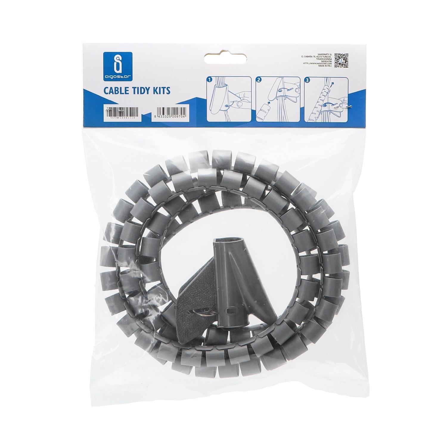 Cable Tidy Kits 16mm*1.5M Gray