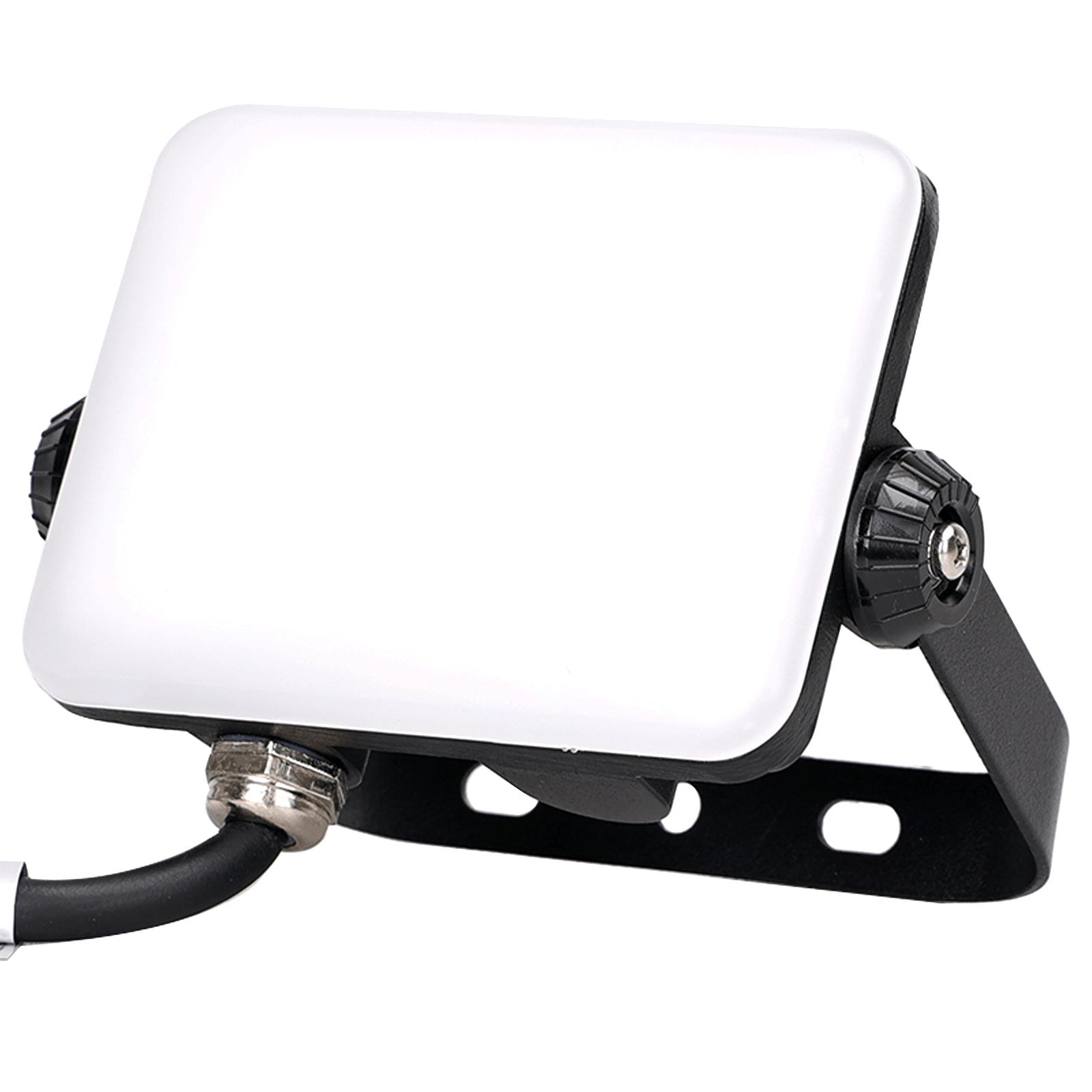 LED Frosted Cover Floodlight with Black Housing, 20W, 6500K