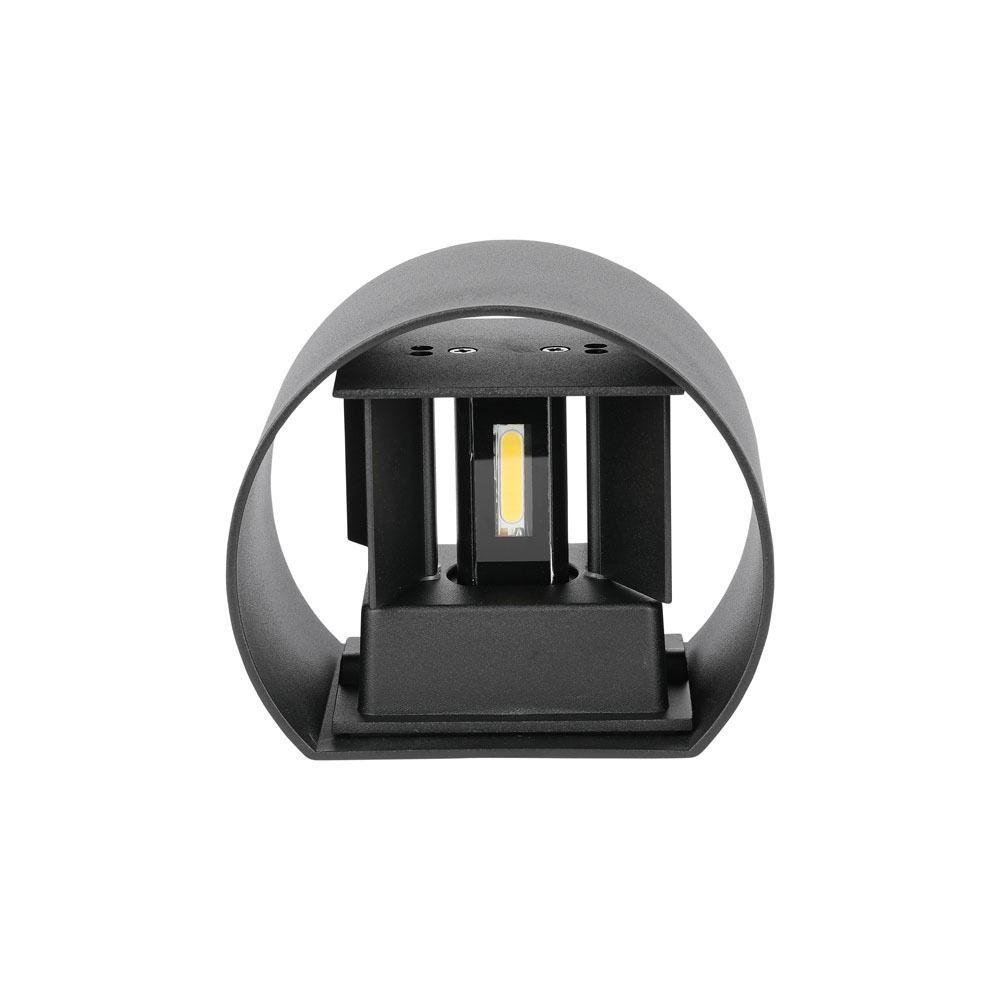 VT-756 6W LED UP-DOWN WALL LIGHT WITH BRIDGELUX CHIP 3000k BLACK ROUND